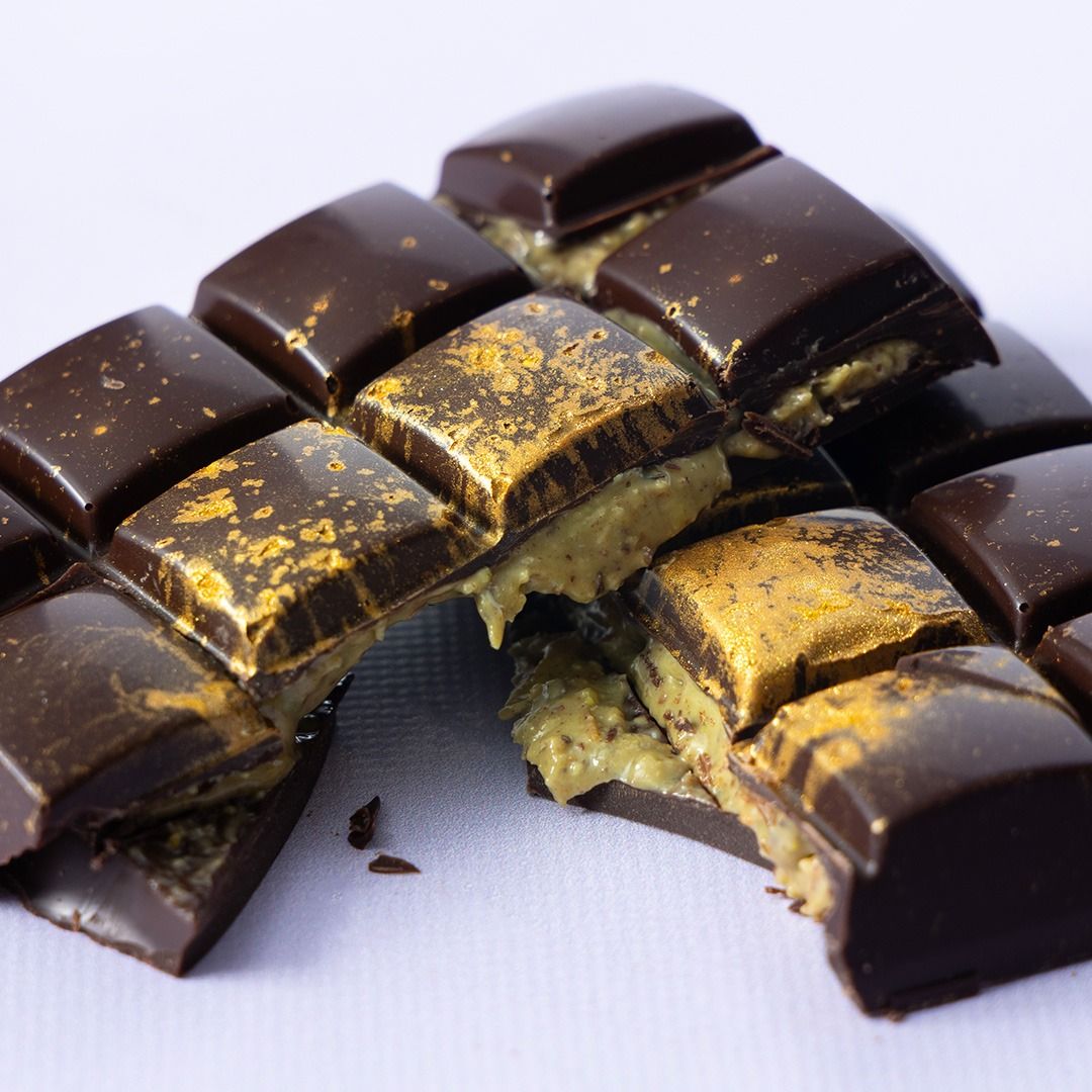 Choc block pistache/kadayif puur 100 gram