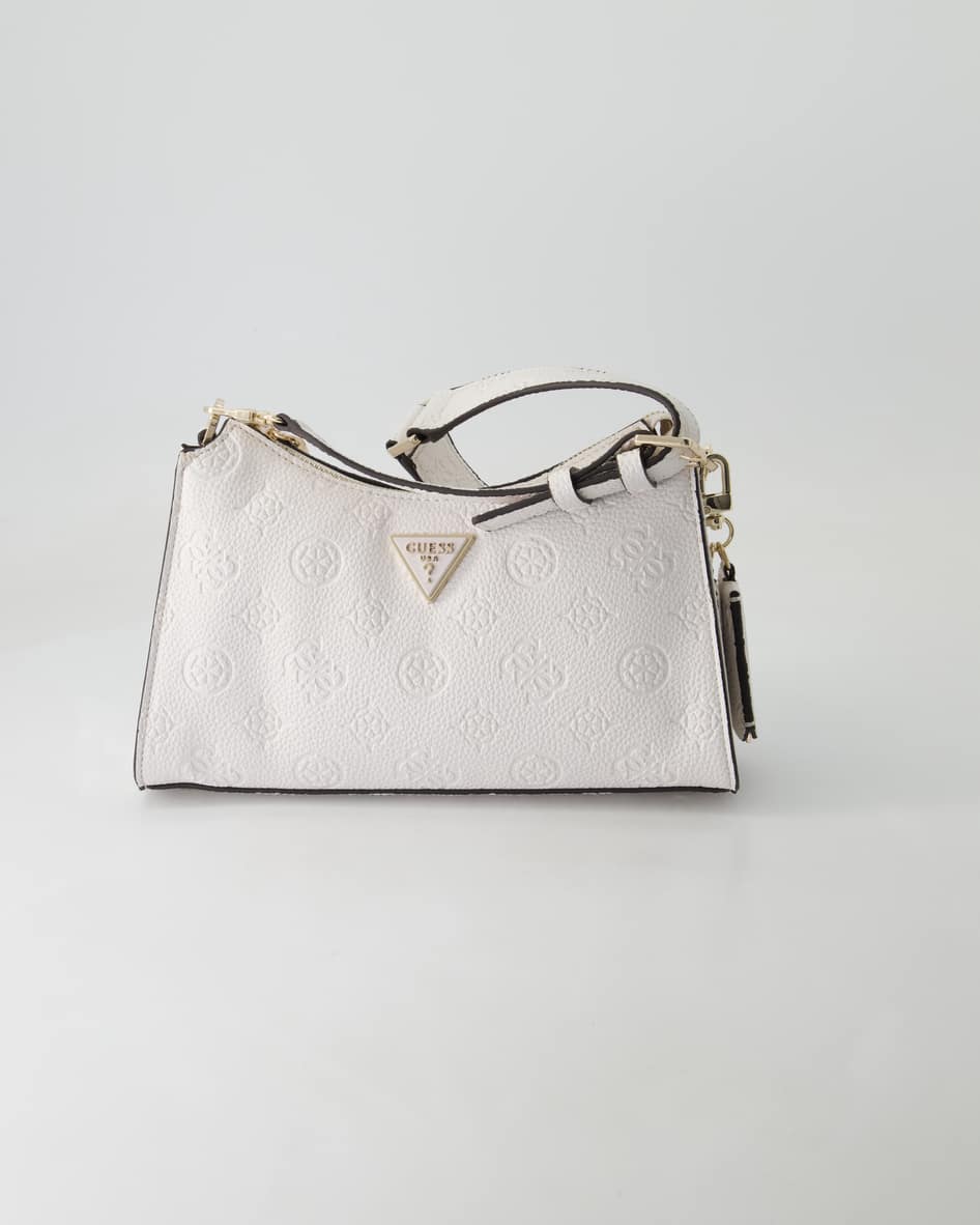 Guess Cresidia Top Zip Shoulder Bag Umhängetasche in Weiß