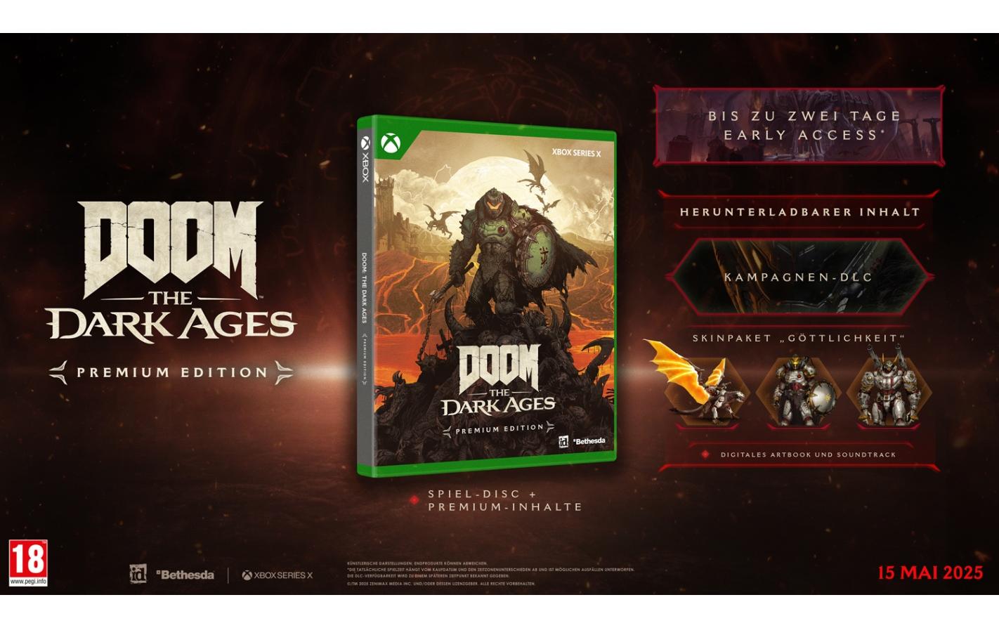 DOOM: The Dark Ages – Premium EditionDark Fantasy First-Person-Shooter für Xbox Series X