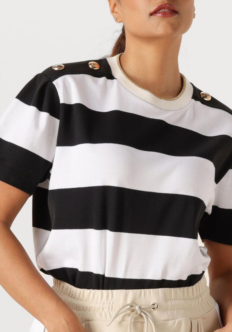 zwarte goldbergh t-shirt lido short sleeve top