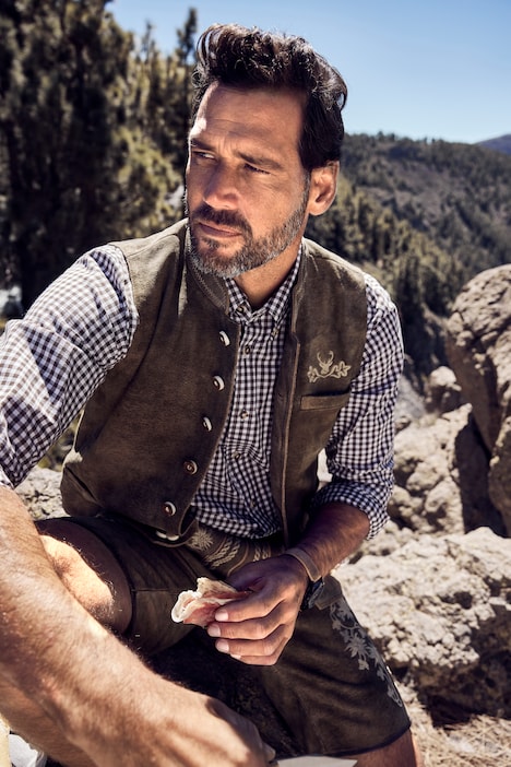 Karohemd, Trachten, Langarm, Buttondown-Kragen, Modern Fit, bis 8 XL
