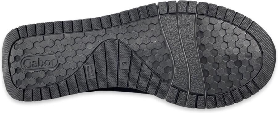 Gabor 528 Lage sneakers Leren Sneaker Dames Zwart