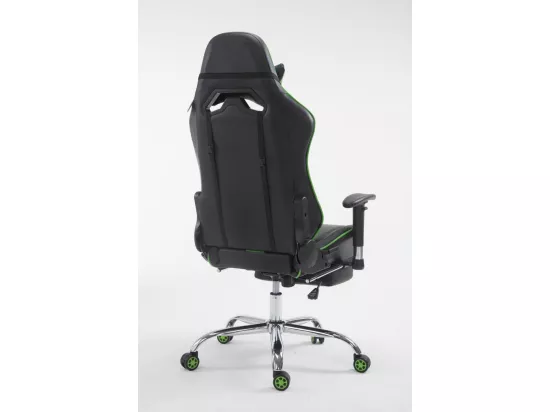 Chaise de bureau - Similicuir - Noir / Vert - Limit