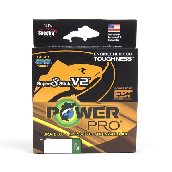 Fil Shimano PowerPro Super 8 Slick V2 Aqua Green (455m)