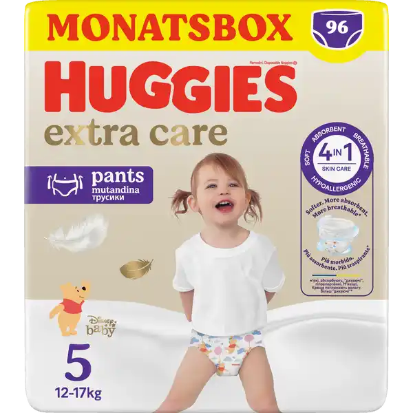 Extra Care Pants mit Disney-Design Größe 5 (12-17 kg) Monatsbox
