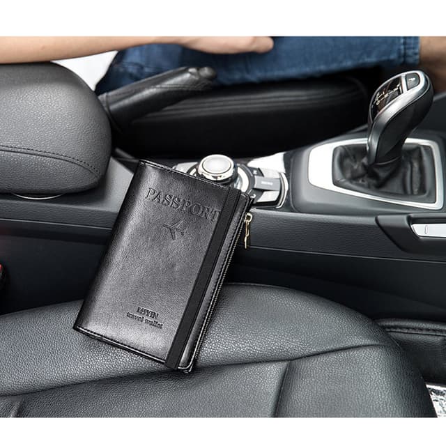 Slim RFID-blokerende paspung