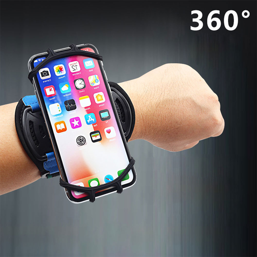 Universal Handgelenk Sportarmband Silikon Halterung 360-Grad Drehfunktion (4
