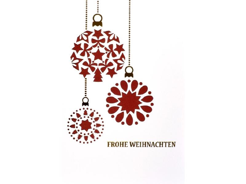 ABC Weihnachtskarte Frohe Weihnachten Festliche Grusskarte zu Weihnachten