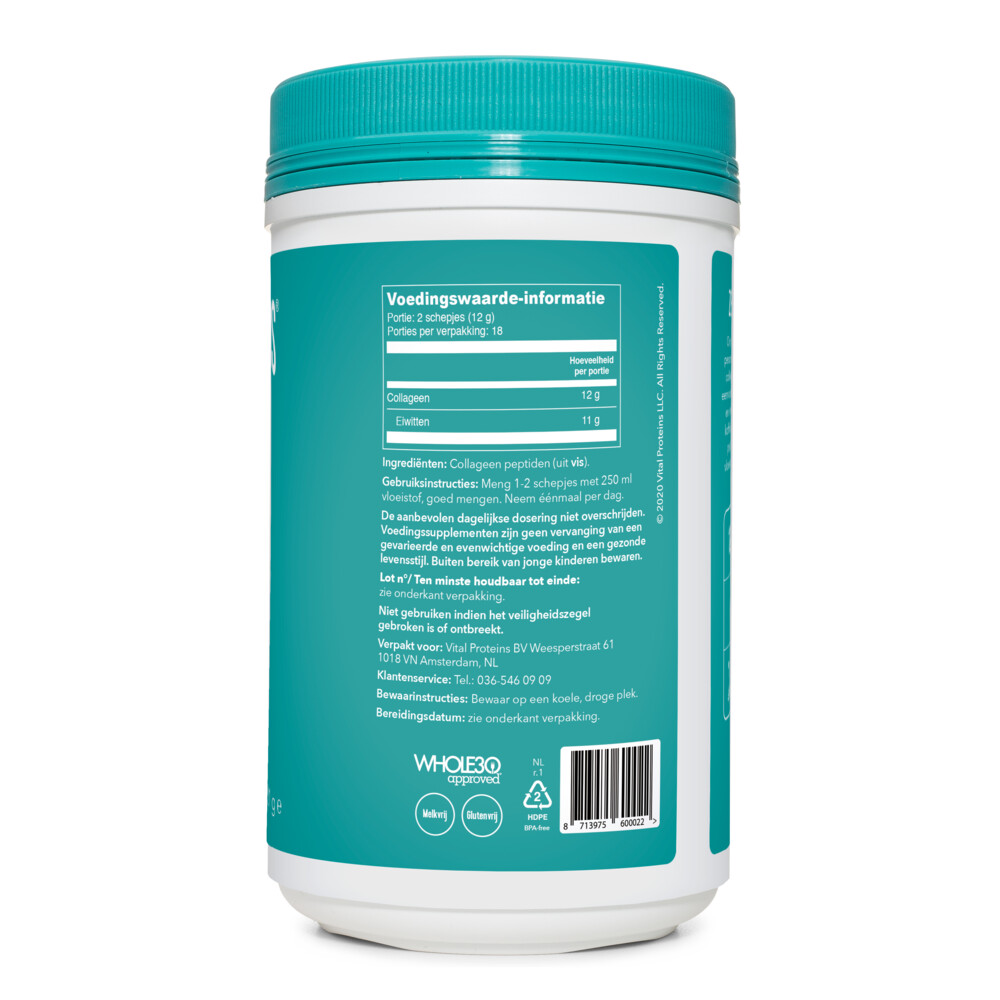 3x Vital Proteins Marine Collageen 221 gr