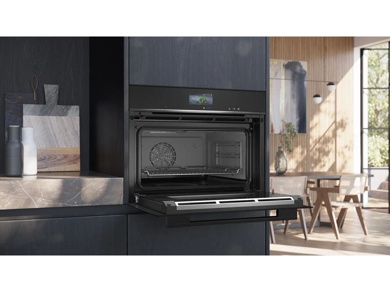 Siemens Einbaudampfbackofen CS756G1B1 Schwarz A Kompaktdampfbackofen