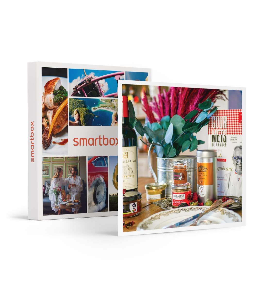 Panier gourmand L'Étoilé à domicile : piperade, olivade, terrines, pâte à tartiner et vin - SMARTBOX - Coffret Cadeau Gastronomie