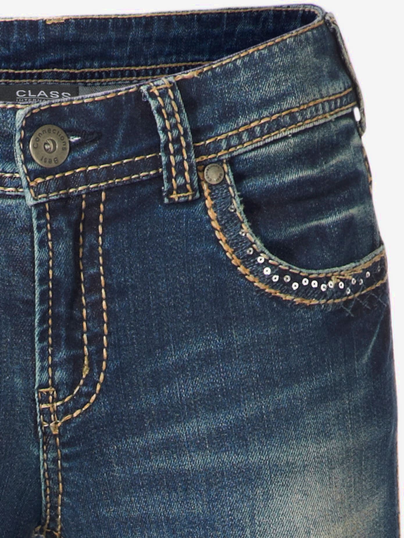 Jeans effet ventre plat coupe skinny
