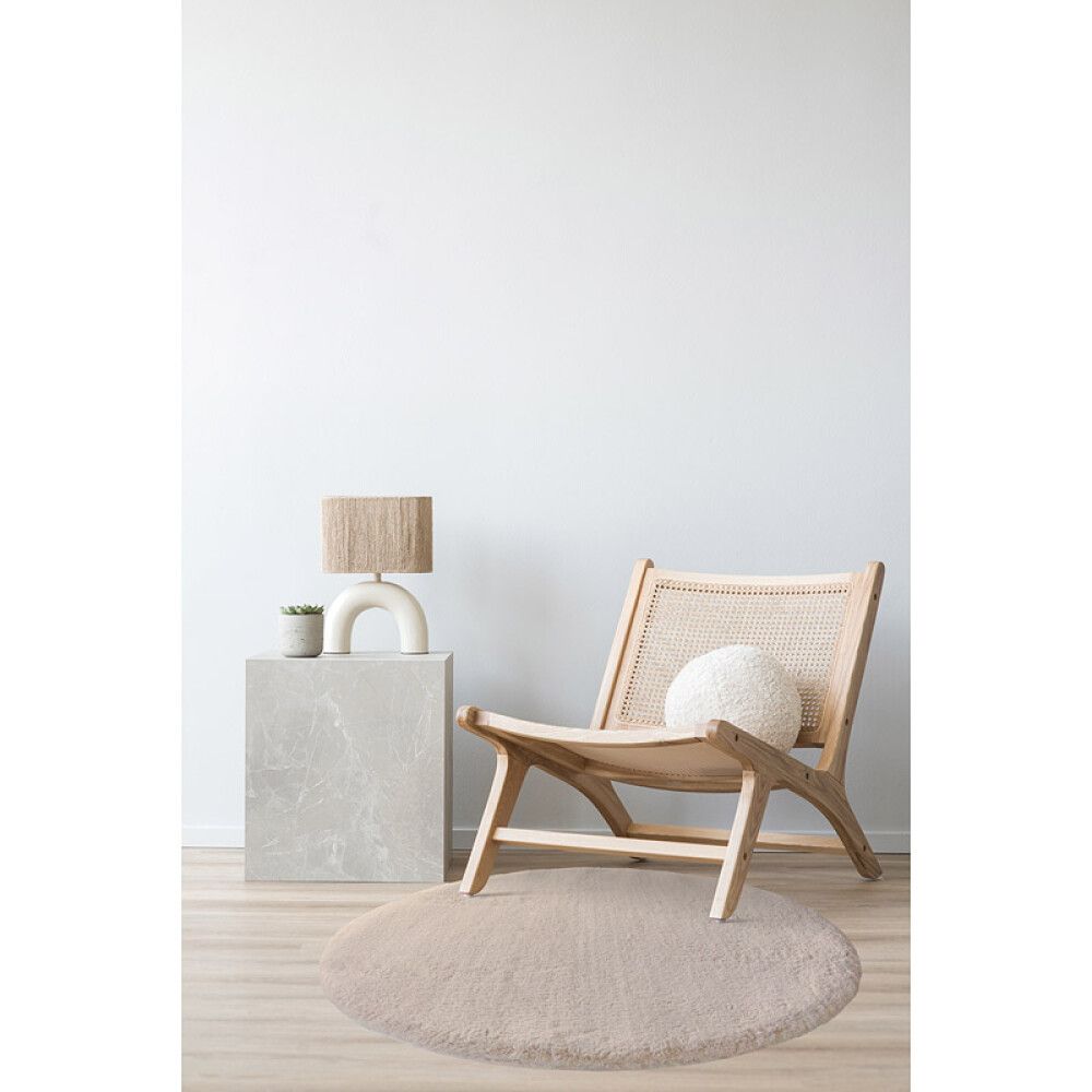 GULVTEPPE SUPERSOFTØ80CM GRÅBEIGE