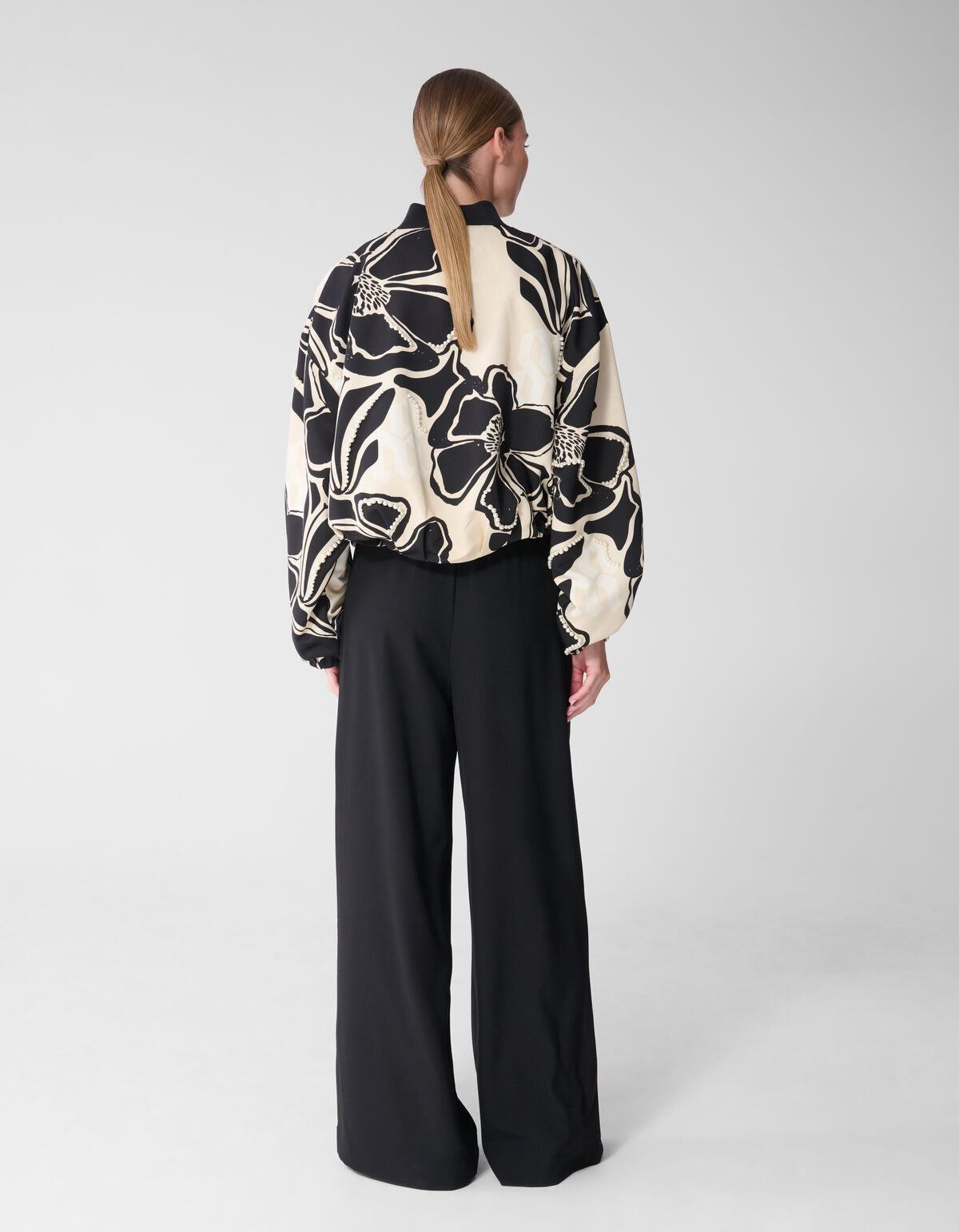 Wide Leg Fit Broek Zwart By Mieke