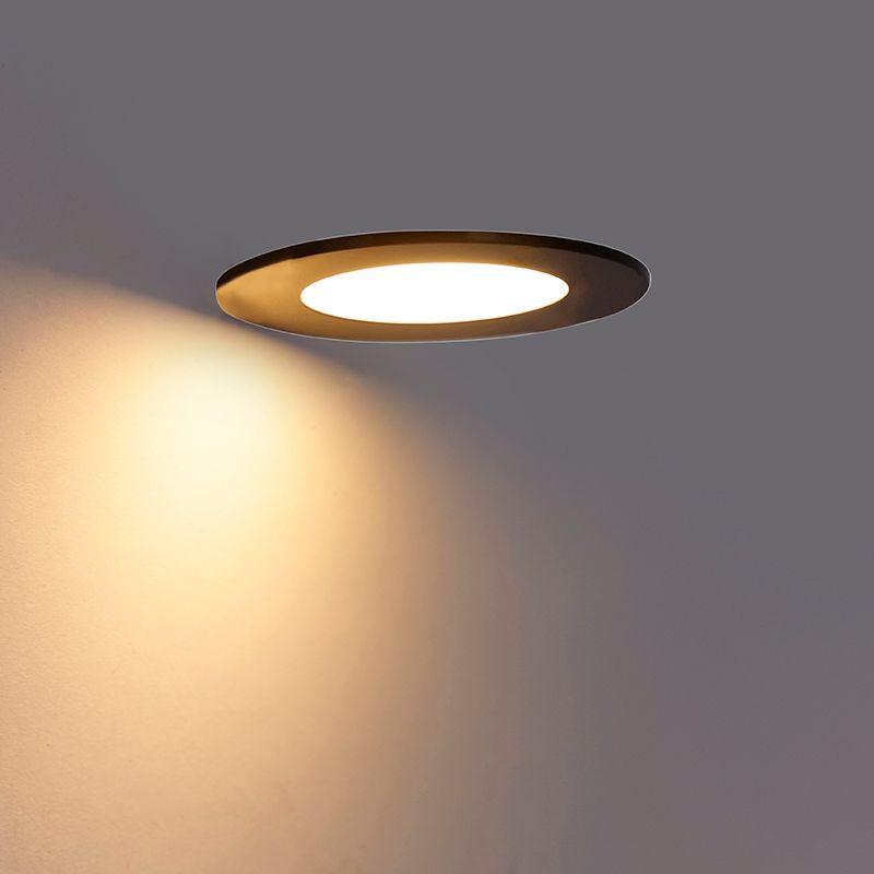 Moderne inbouwspot zwart incl. LED 3-staps dimbaar IP65 - Blanca