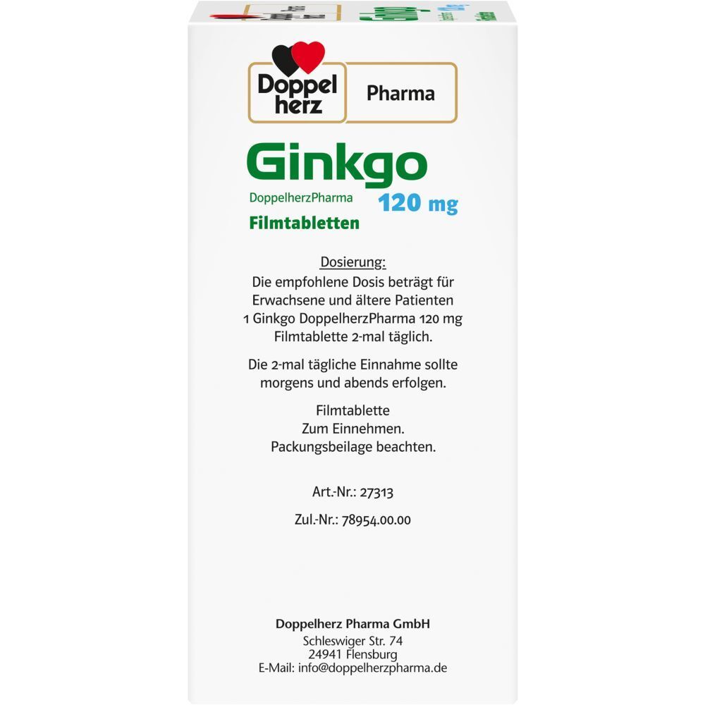 DoppelherzPharma Ginkgo 120 mg