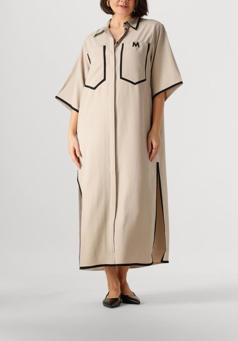 beige copenhagen muse midi jurk si shirt dress