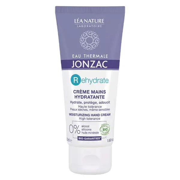 Creme hidratante orgânico para mãos Jonzac Thermal Water Rehydrate 50ml