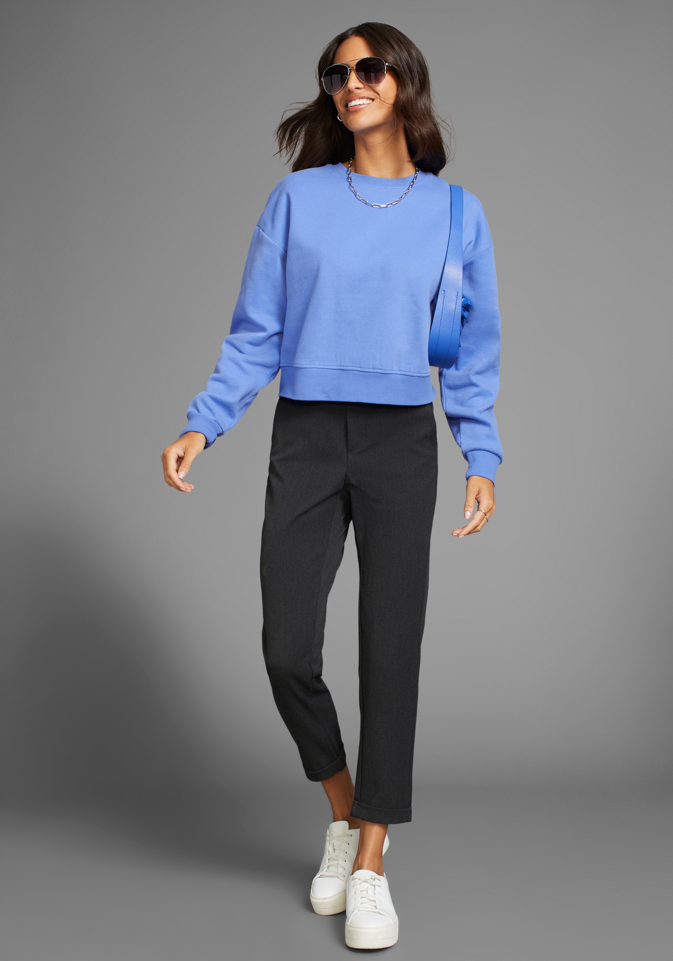 Laura Scott Sweatshirt , Cropped Form