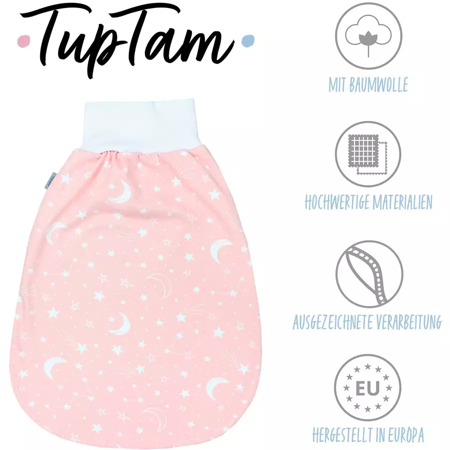 TupTam Baby Strampelsack mit breitem Bund Unwattiert rosa Modell 2