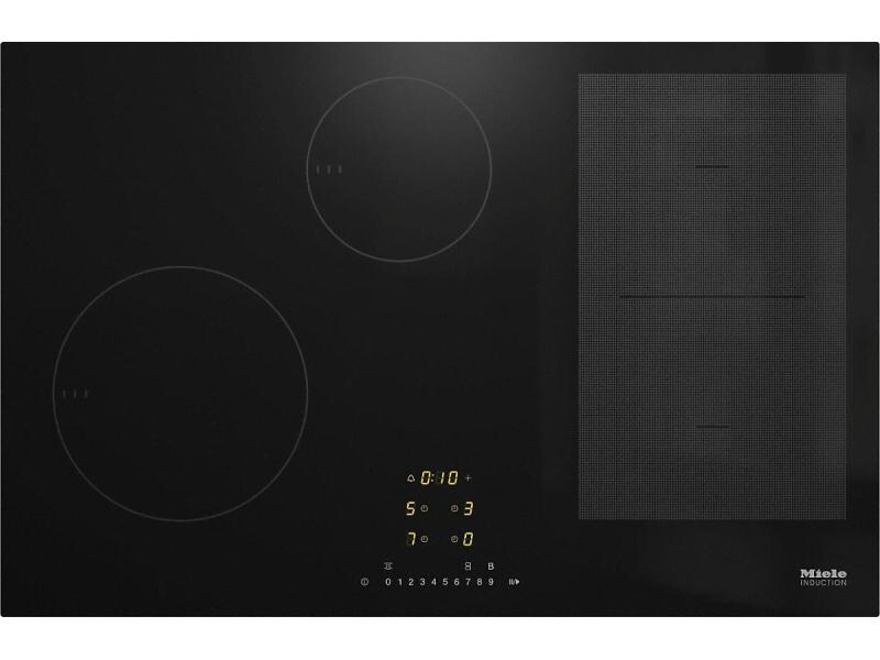 Miele Induktionskochfeld KM 7414 FX Flächenbündig Induktion-Kochfeld mit 4 Herdplatten