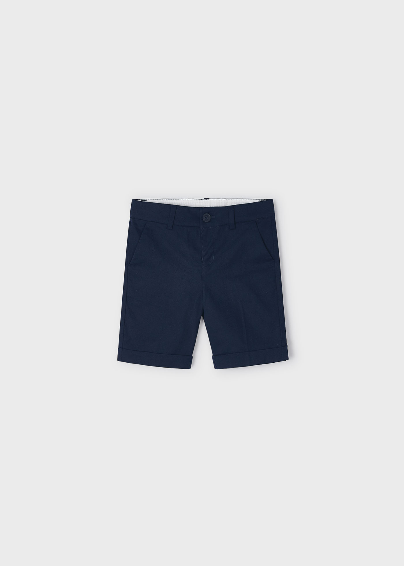Bermuda chino linho menino ciano