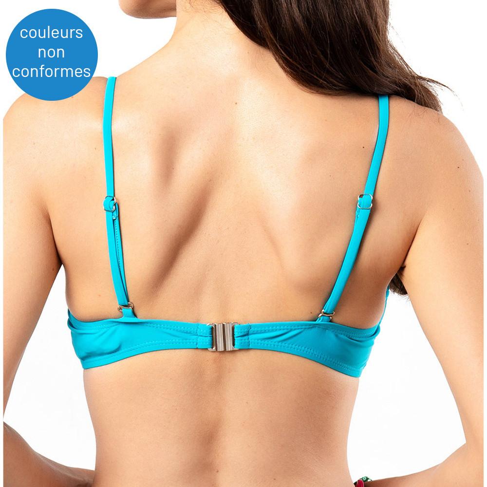 Sun project Haut de Bikini Bandeau à motifs Turquoise Femme Sun Project 2831