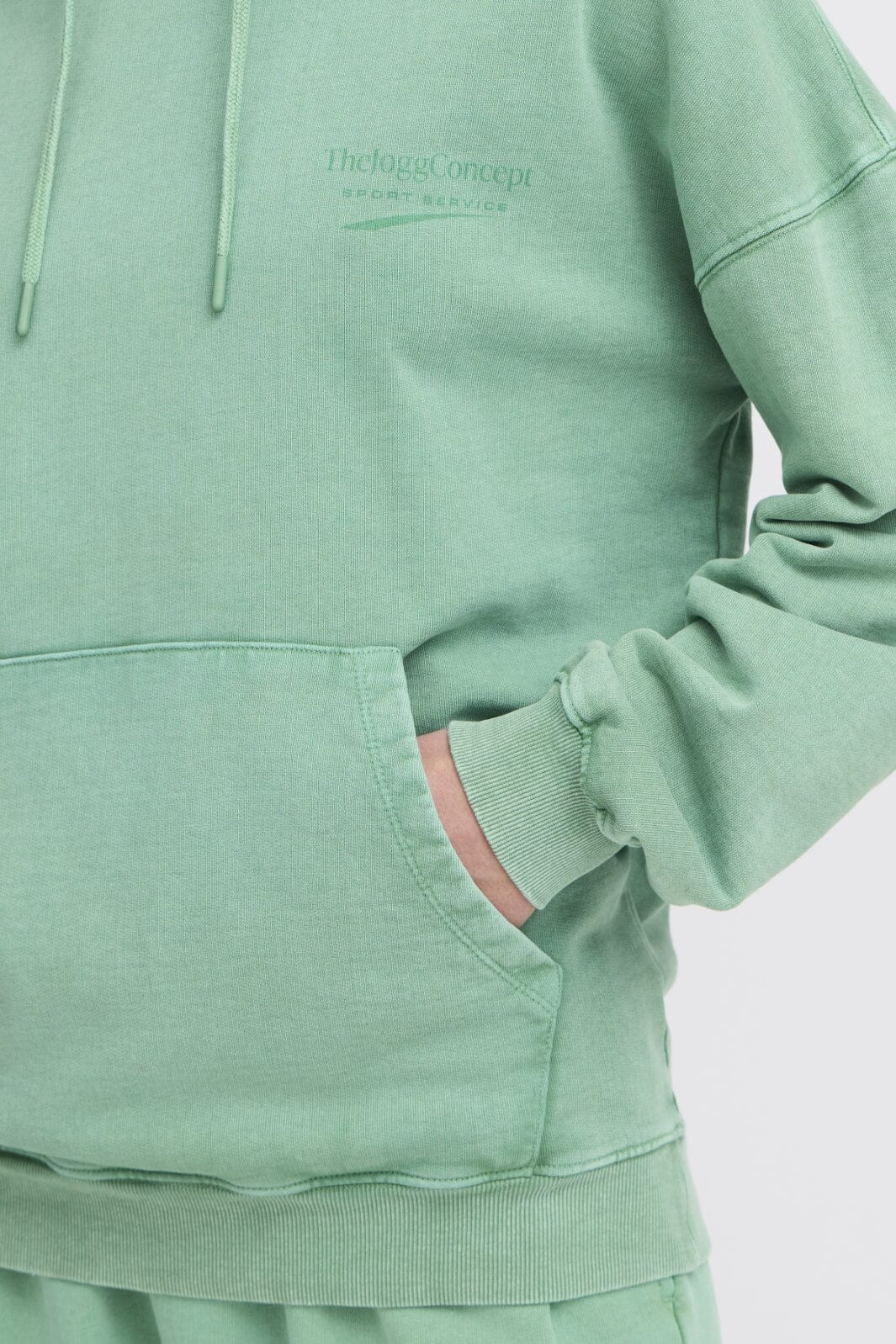 The Jogg Concept Jcrubi Logo Hoodie 176153 fern green