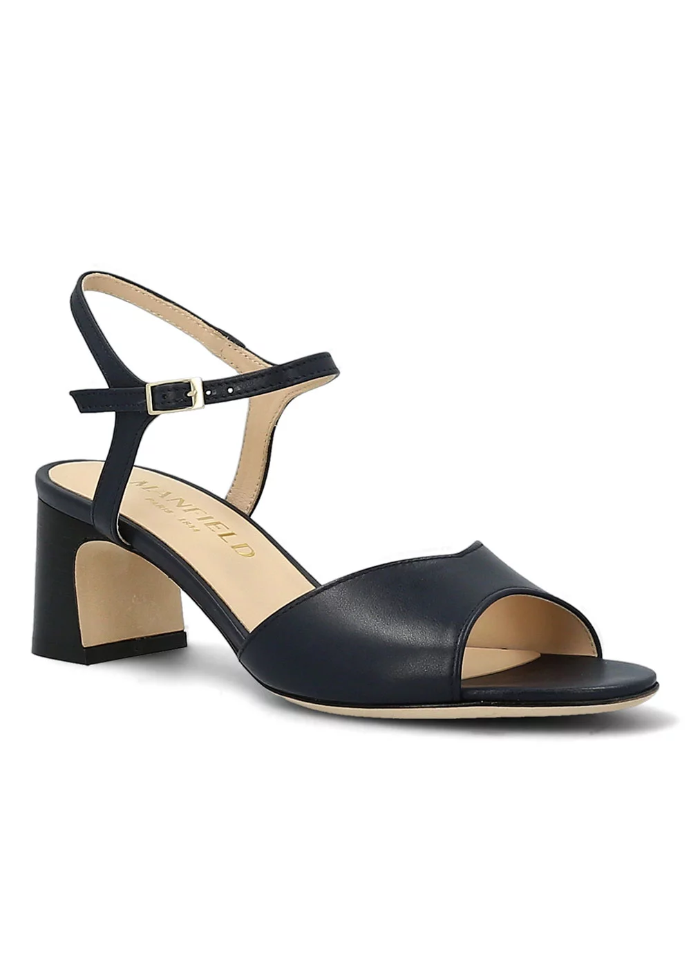 SANDALE CARRARE CUIR MARINE