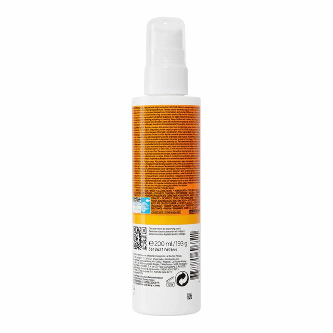 LA ROCHE POSAY  Anthelios Spray Invisível FPS50+ - 200ml