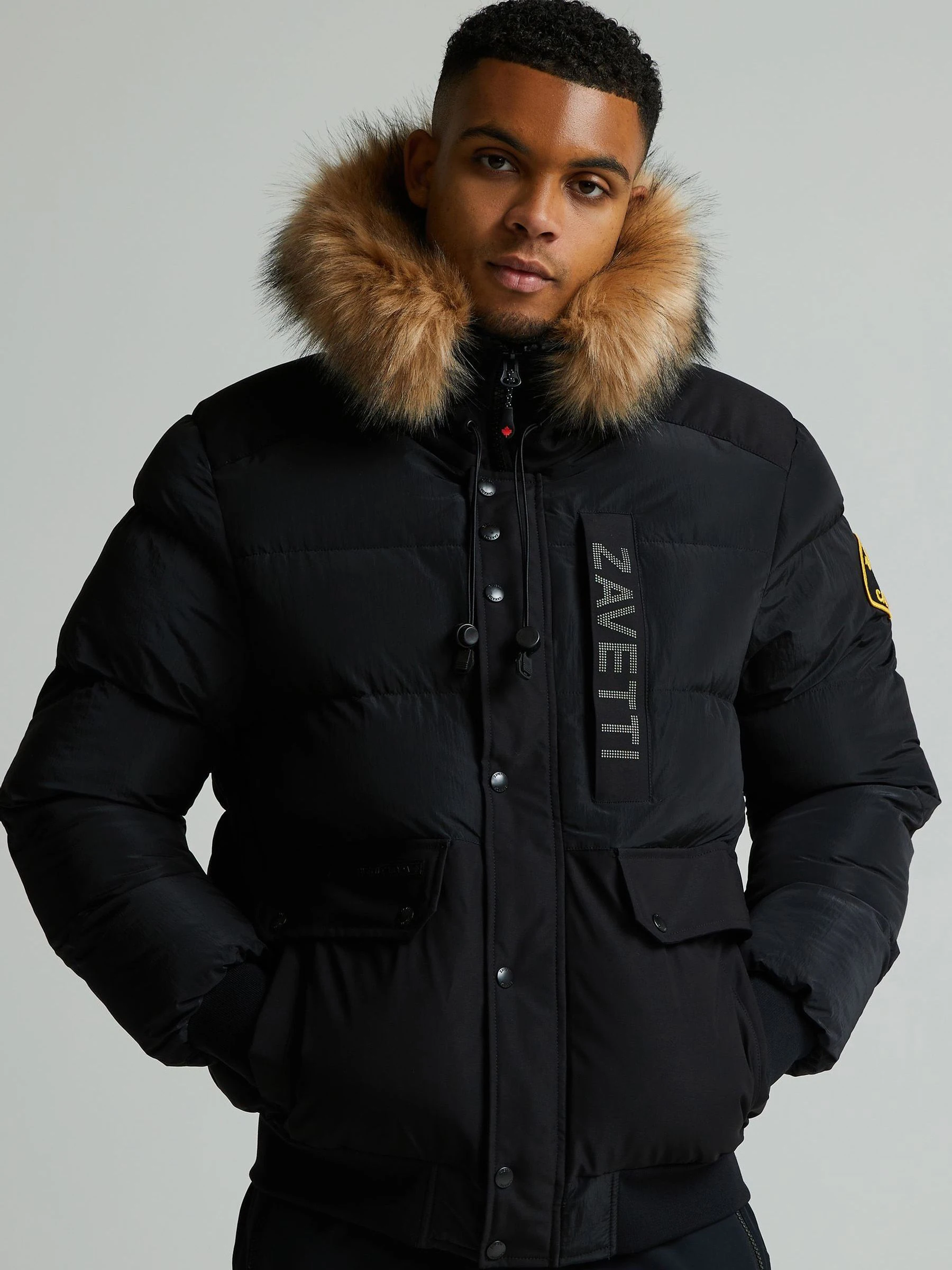 Zavetti Canada Deratti bomberparka - Zwart jack