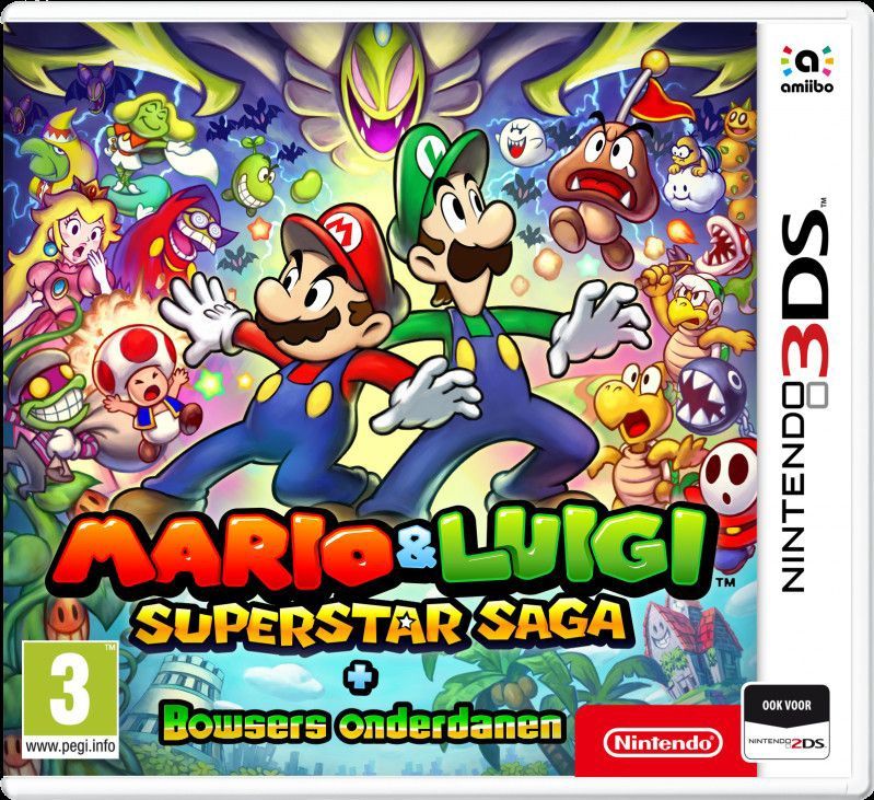 Nintendo - Mario & Luigi Superstar Saga - Nintendo 3DS Game - Adventure - Red
