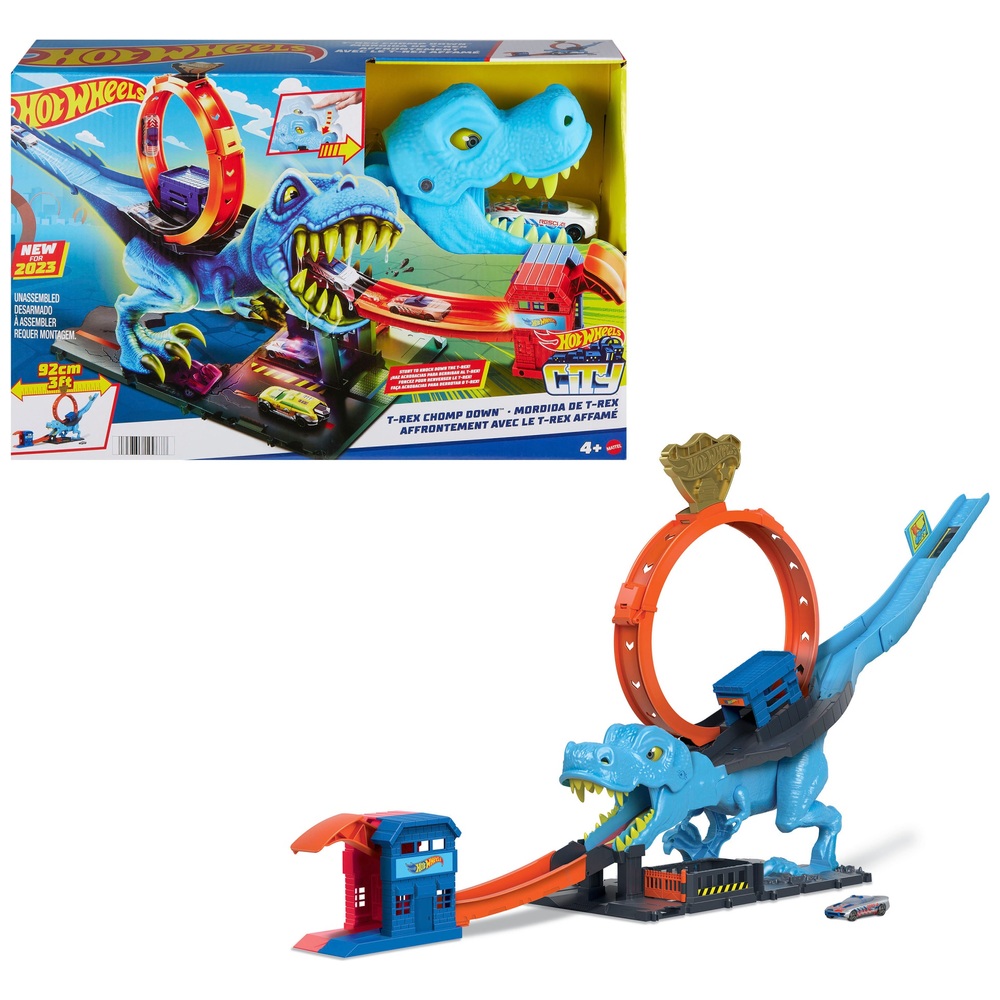 Hot Wheels City T-Rex Chomp Down Spielset