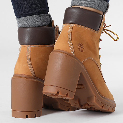 Boots Femme Allington Heights 6 Inch Lace Up A5Y5R Wheat Nubuck