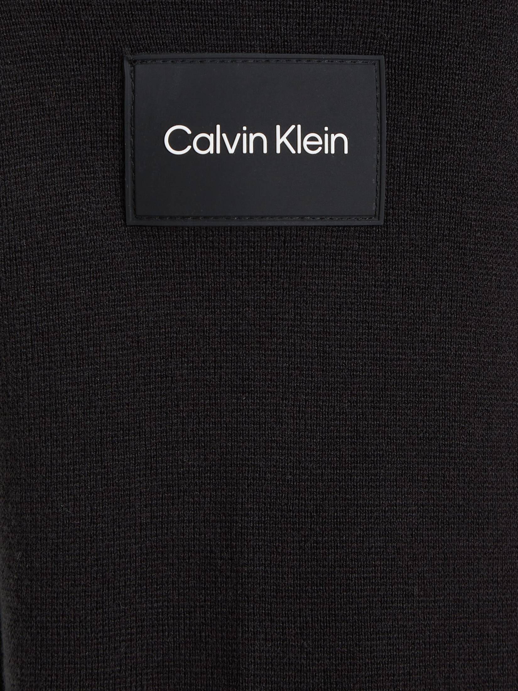 CALVIN KLEIN| Herren Strickjacke MIX MEDIA ZIP THROUGH JACKET