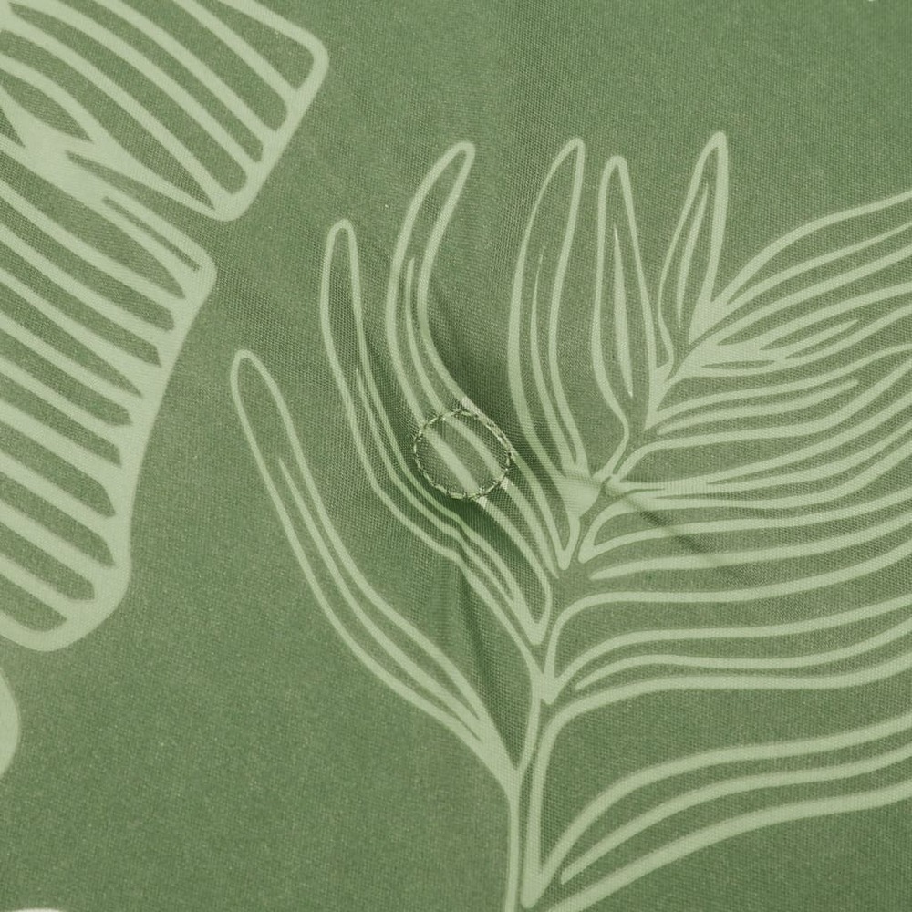 Coussins de chaise lot de 6 motif de feuilles 50x50x3 cm tissu