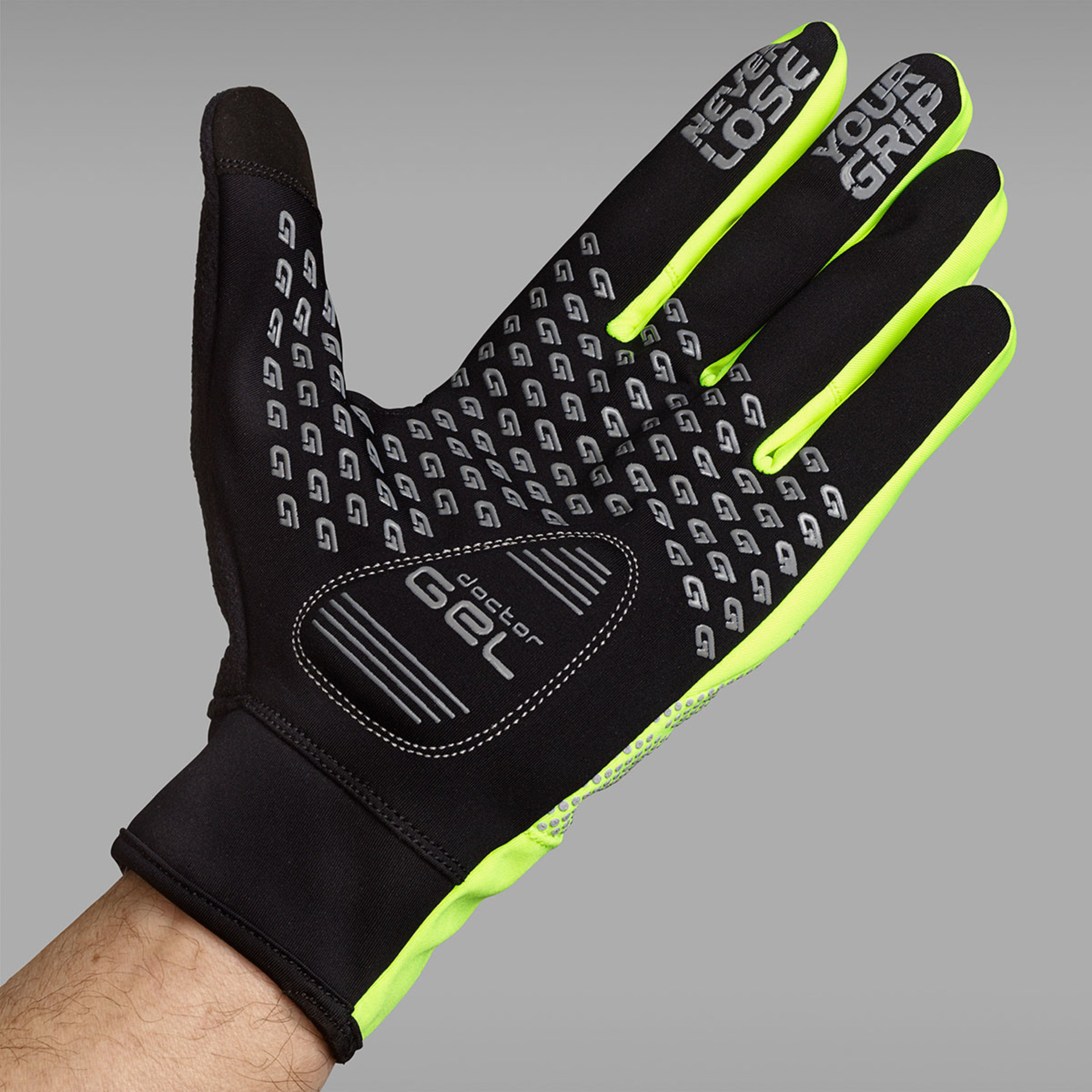 GripGrab Ride Windproof Fietshandschoenen Hi-Vis Geel
