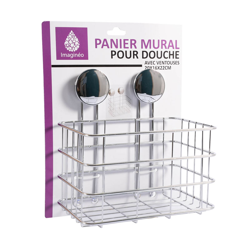 Panier mural pour douche