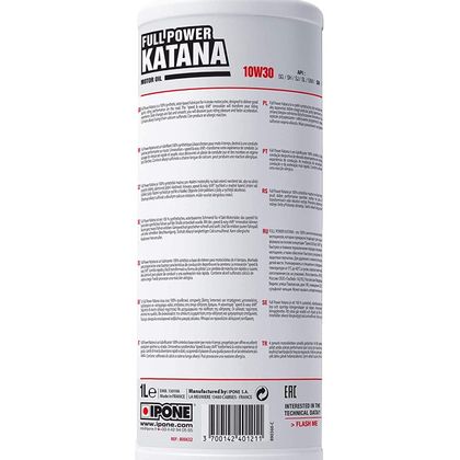 Huile moteur Ipone FULL POWER KATANA - 10W30 - 1 LITRE Universel