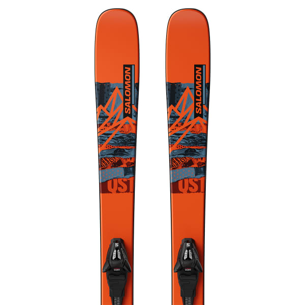 Pack ski SALOMON QST SPARK JR S + C5 GW J85 FLAME / COPEN BLUE / BLACK