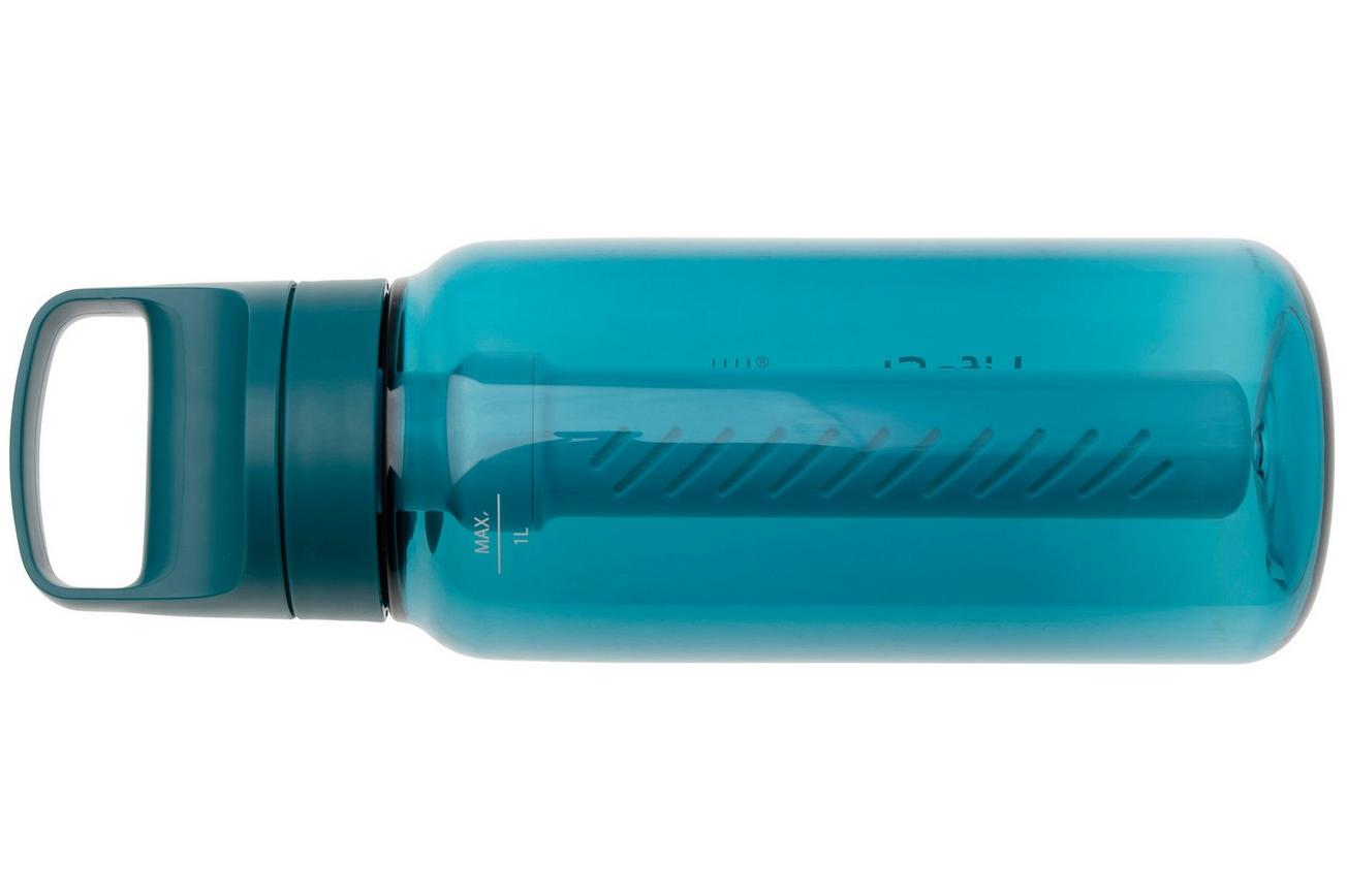 LifeStraw Go Laguna Teal GO-1L-TEAL BPA-Free Plastic, waterfles met 2-stage filter, 1L