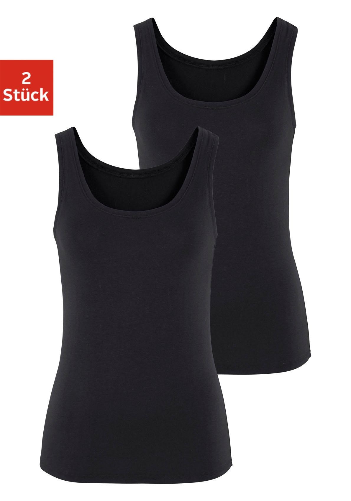 Vivance Tanktop »aus elastischer Baumwoll-Qualität«