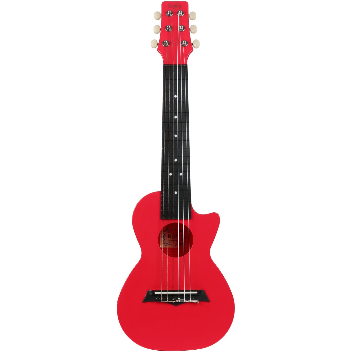 Korala PUG-40-RD polycarbonaat guitarlele licht rood