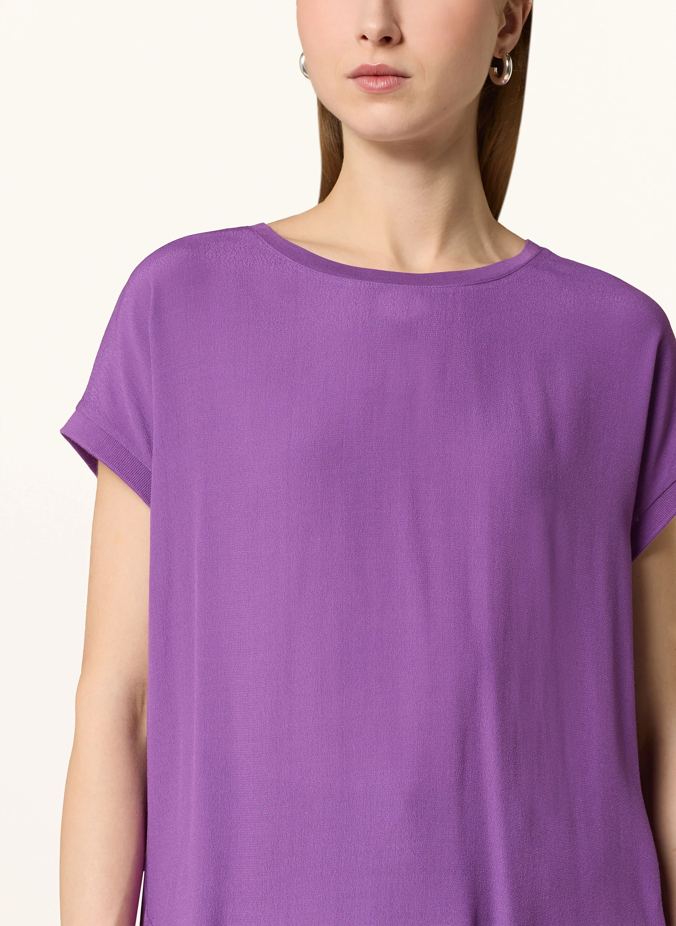 oui Blusenshirt im Materialmix