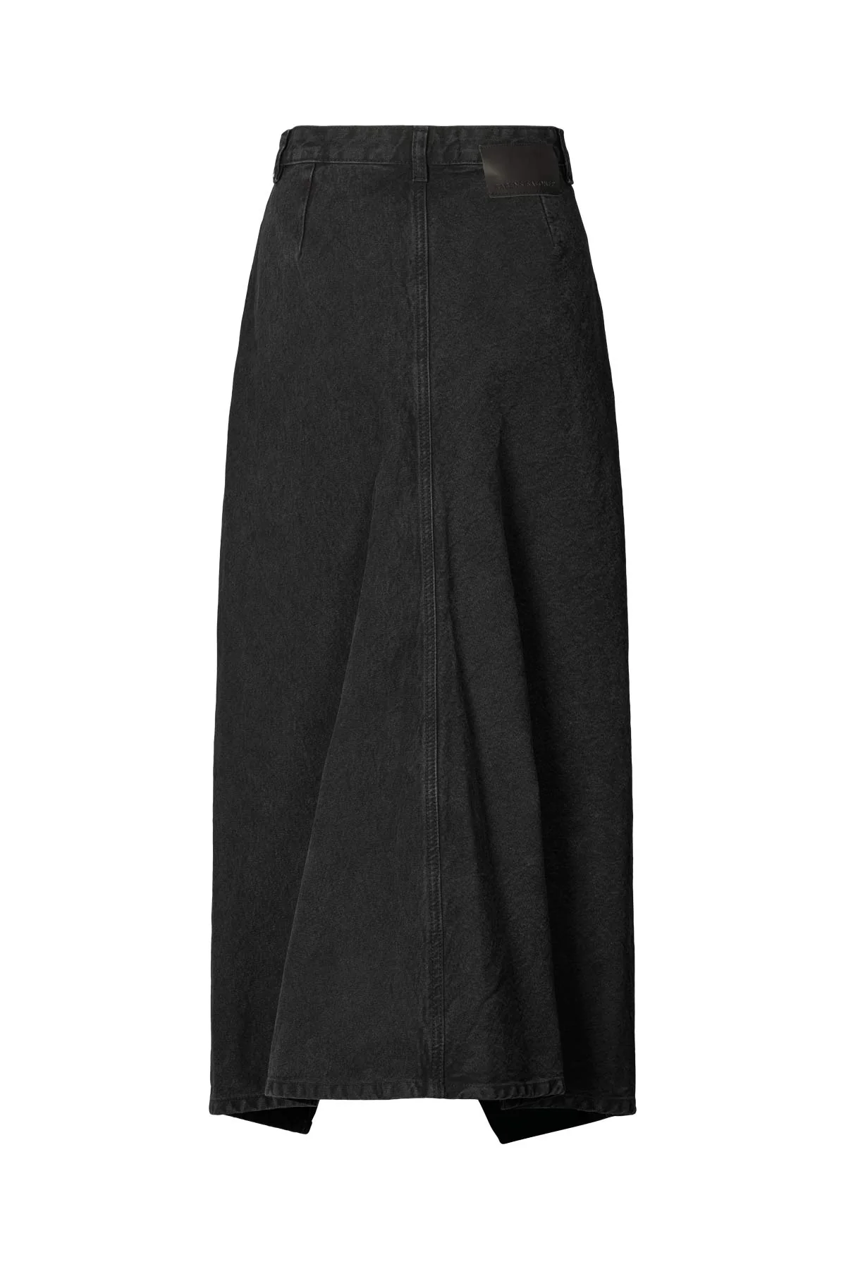 Rabens Saloner  Kiddie Denimnederdel - Washed black denim