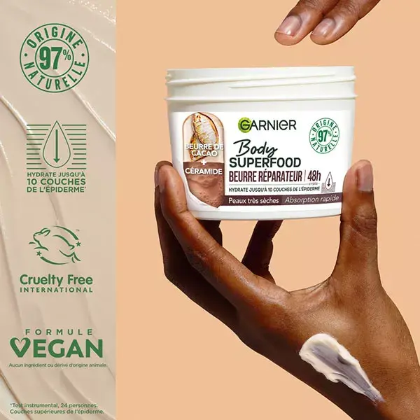 Garnier Body Superfood Manteiga Reparadora de Cacau e Ceramida 380ml