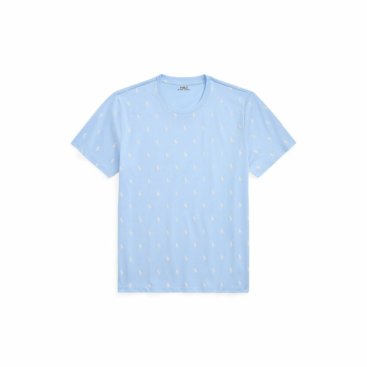 POLO RALPH LAUREN<br>Camisa de pijama com estampa de pônei em malha de algodão