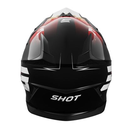 Casque cross Shot PULSE KID - X-TREM - Orange / Rouge