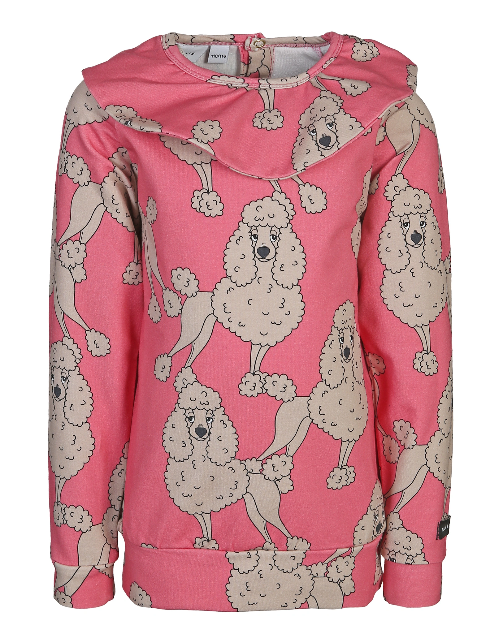 Sweatshirt POODLE FRILL in pink
