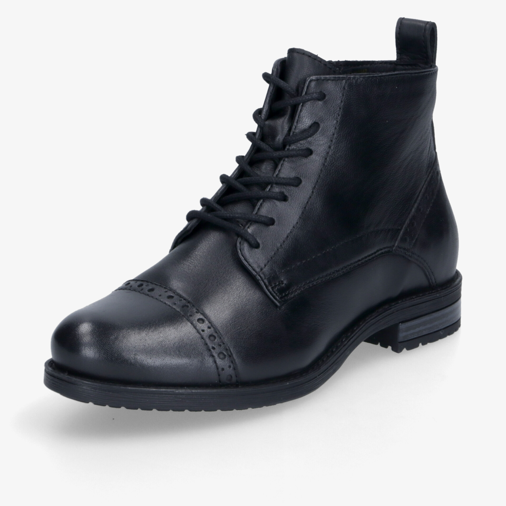 BLUE COX Damen Schnürstiefeletten schwarz